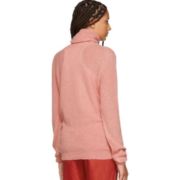Nina Ricci Women's Pink Mohair and Wool Turtleneck Size Small - Picture 5 of 9